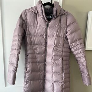 North face size small long puffy coat